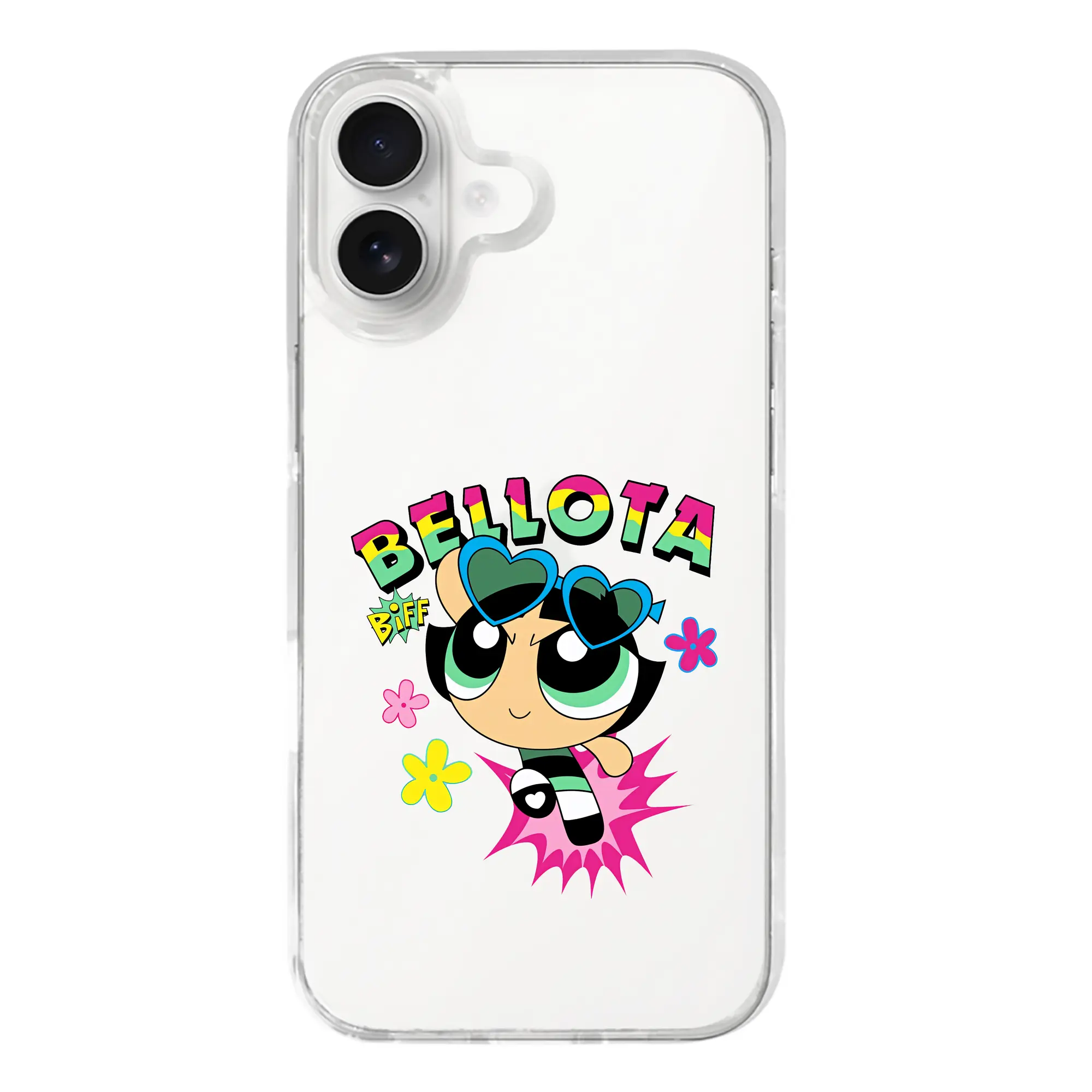 パワパフガールズ グッズ バターカップ - iPhone 17シリーズ 透明スマホケース – 薄型・耐衝撃・精密フィット保護カバー